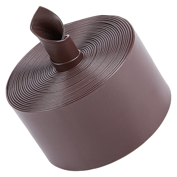 2 Inch Wide Leatherette Strap 5m Long Leather Trimming Tape Foldover Leather Strips Lychee Grained Imitation Flat Leather Cord StringDIY