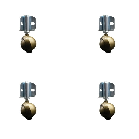2 Inch Windsor Antique Metal Ball Caster – Corner Mount Bracket – Set of 4 – SCC