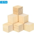 thumbnail image 1 of 2 Inch Wooden Cubes,Wooden Blocks for Arts and Crafts and DIY Projects,Natural Pine Wood Square Blocks,Topboutique Unfinished Wood Blocks for Wood Crafts,8 Pcs, 1 of 7