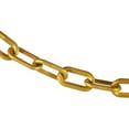 thumbnail image 1 of 2 Inch x 100 Feet Gold Plastic Safety Chain, 1 of 9