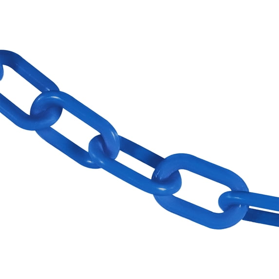 2 Inch x 100 Feet Sky Blue Heavy Duty Plastic Safety Chain