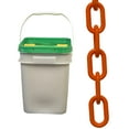 thumbnail image 1 of 2 Inch x 120 Feet Safety Orange Heavy Duty Plastic Safety Chain Pail, 1 of 9