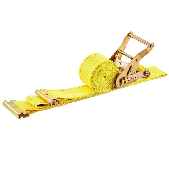 2 Inch x 15 Feet Yellow Ratchet Tie Down Straps 30 Pack 4400 Lbs Break Strength 1460 Lbs Rated Load for E Track Moving Trailers Motorcycles Kayaks Car Roof