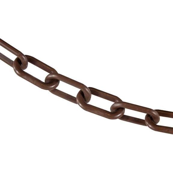 2 Inch x 25 Feet Brown Plastic Safety Chain