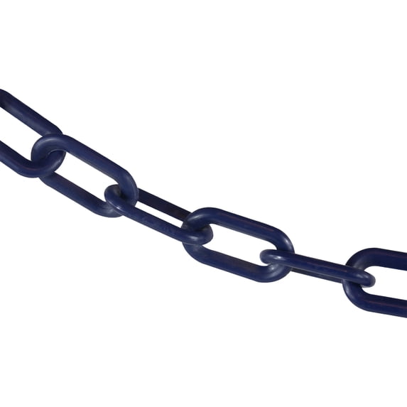 2 Inch x 25 Feet Cobalt Blue Plastic Safety Chain