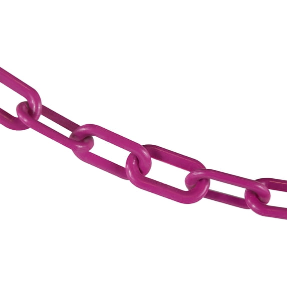 2 Inch x 25 Feet Magenta Plastic Safety Chain