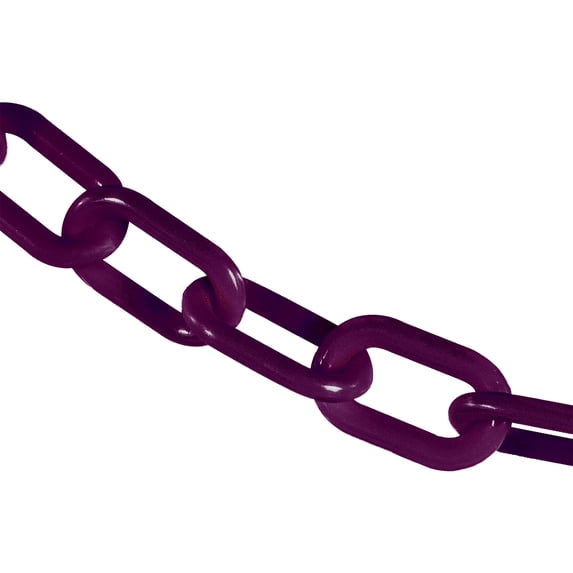 2 Inch x 25 Feet Purple Heavy Duty Plastic Safety Chain