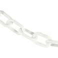 thumbnail image 1 of 2 Inch x 25 Feet White Heavy Duty Plastic Safety Chain, 1 of 9
