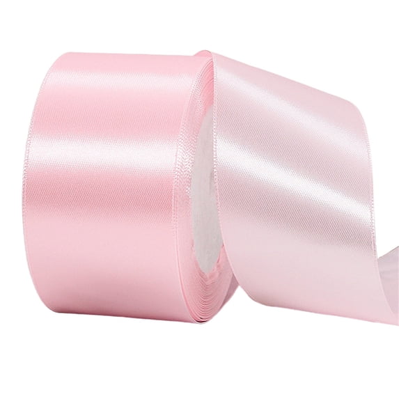 2 Inch x 25 Yards Wide Satin Ribbon - Fabric Ribbons for Wrapping, Flower Bouquets Crafts, Wreath Making, Christmas, Valentine's Day, Bow Tying, Wedding Decoration, and Sewing Projects