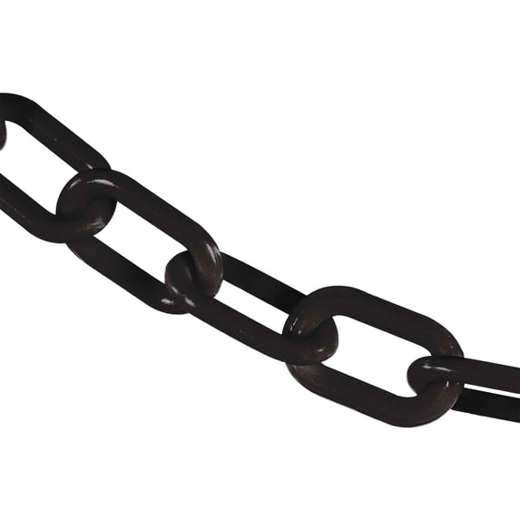 2 Inch x 500 Feet Black Heavy Duty Plastic Safety Chain