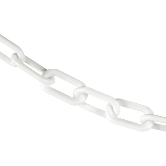 2 Inch x 500 Feet White Plastic Safety Chain