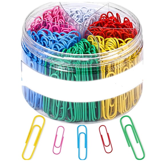 2 Inches Paper Clips - 6 Colors Per Color Cute Paper Multicolor Bookmark,Office Supply Accessories
