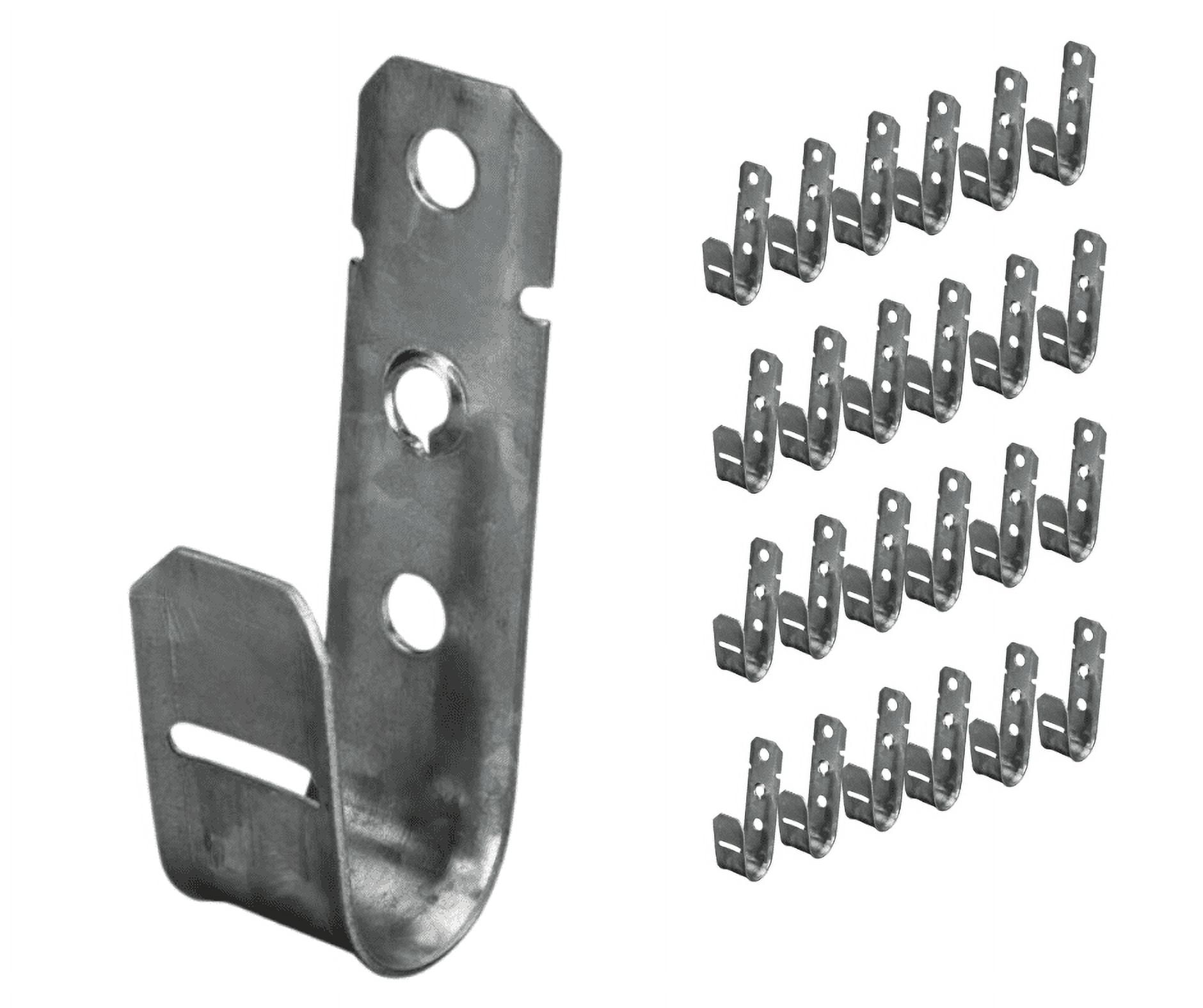 2” J Hook Cable Support with Retaining Clip - 25 Pack