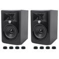 thumbnail image 1 of (2) JBL 305P MkII 5" 2-Way Powered Studio Reference Monitors+Isolation Feet Pads, 1 of 17