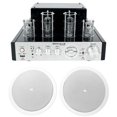 thumbnail image 1 of (2) JBL 6.5" 150 Watt In-Ceiling Speakers+Tube Amplifier Home Theater Receiver, 1 of 12
