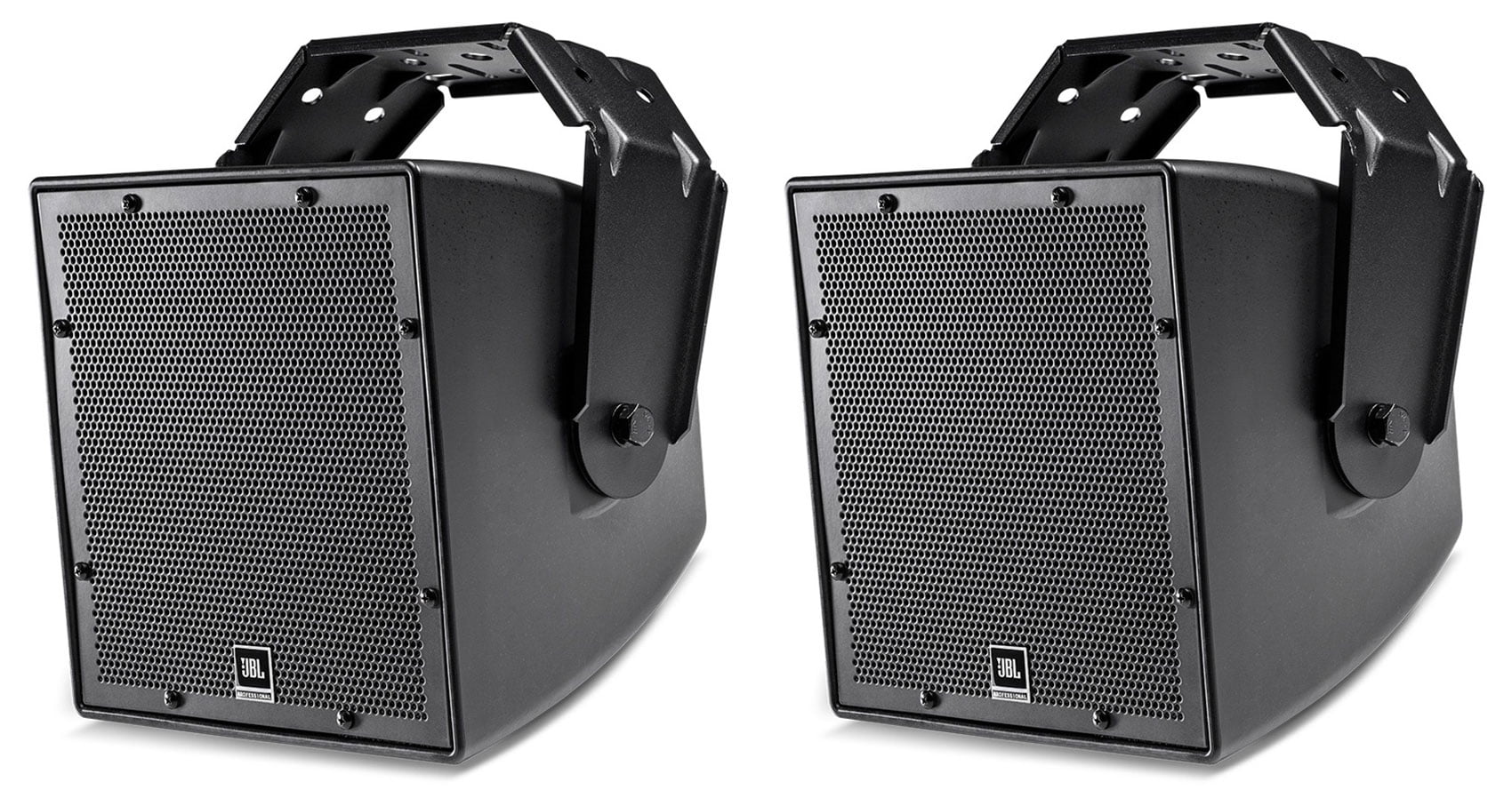 (2) JBL AWC62-BK 6.5" 120 Watt Black Indoor/Outdoor 70V Commercial Speakers