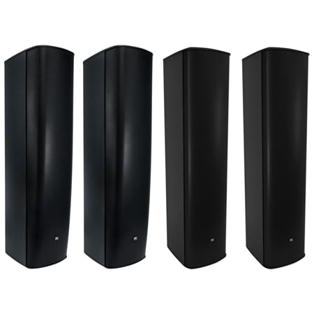 (2) JBL CBT 1000 1500 Watt Black Wall Mount Line Array Column Speakers+Extension