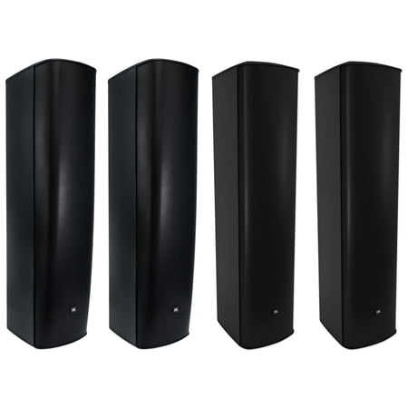 (2) JBL CBT 1000 1500 Watt Black Wall Mount Line Array Column Speakers+Extension