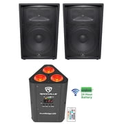 2 JBL Pro JRX215 1000 Watt 15" Inch DJ P/A Speakers+Wireless DMX Par Light