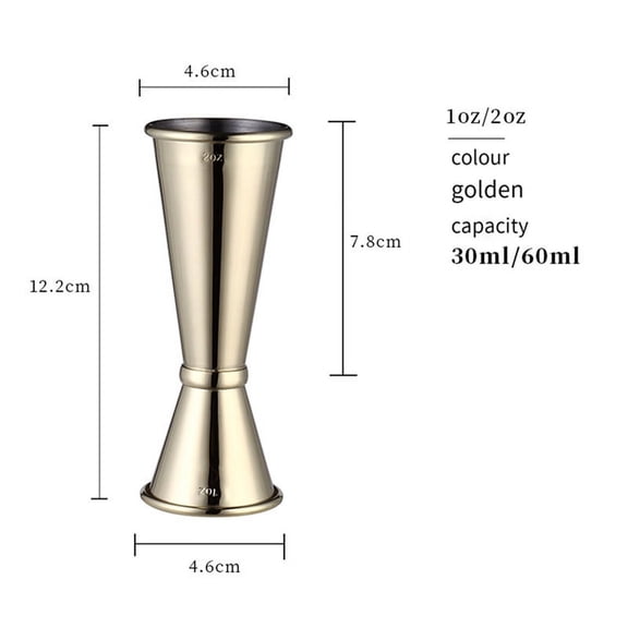2 * Jigger for Bartending-Gold