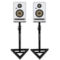 thumbnail image 1 of (2) KRK ROKIT RP5 G4 5" Studio Monitor DSP Speakers White Noise Edition+Stands, 1 of 14