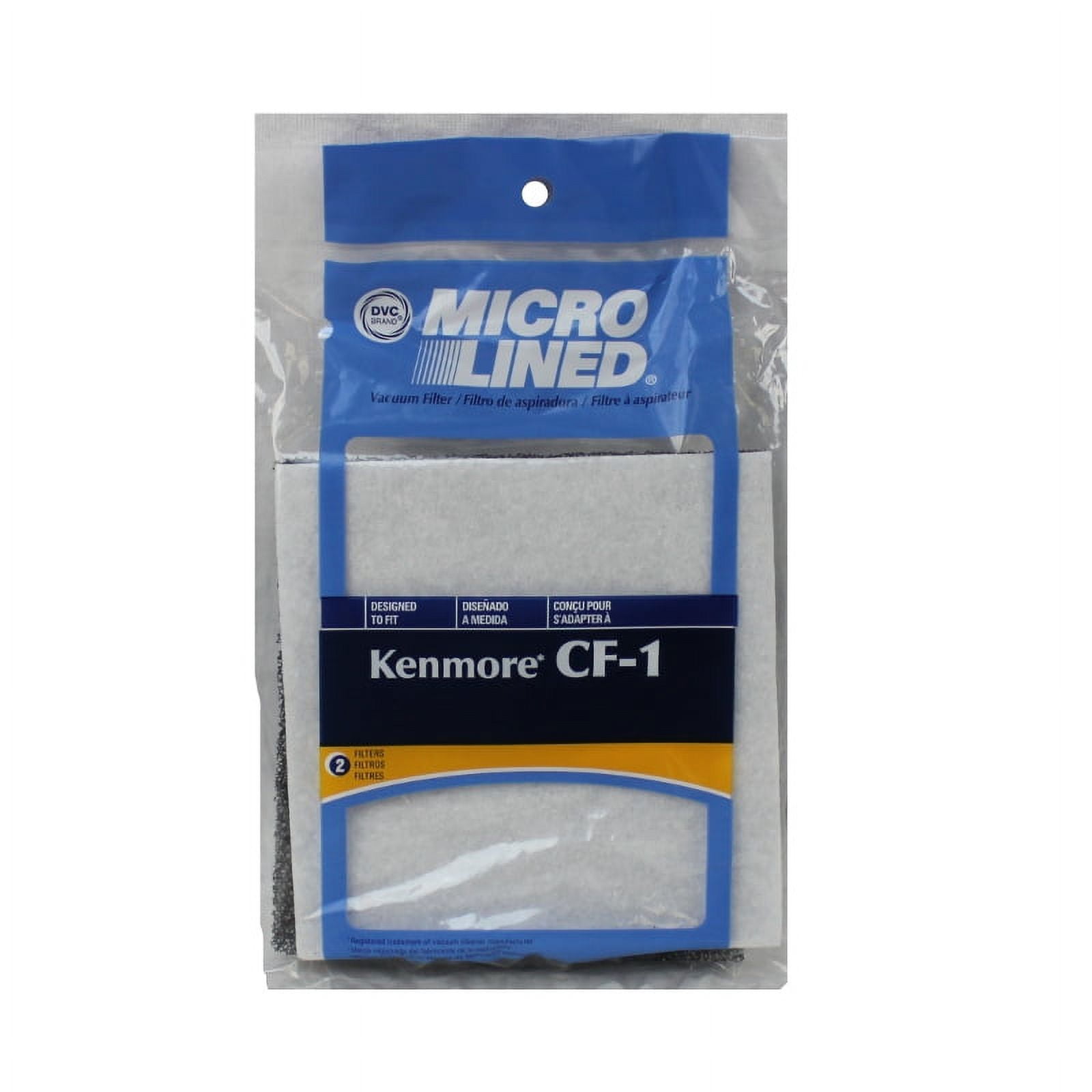 2  Kenmore Canister Chamber Filters CF-1 86883 Vacuum Motor Filter 81002, 2 pack