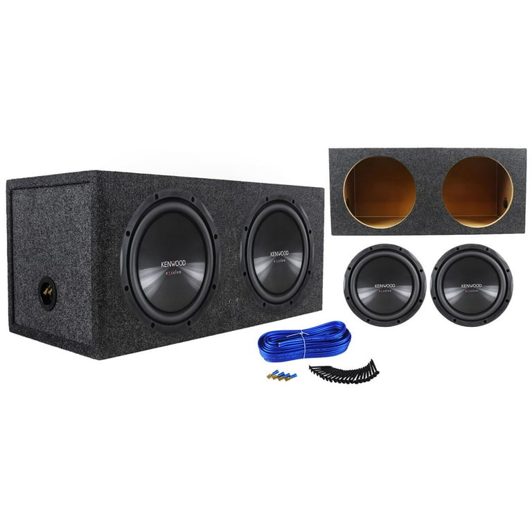 2) Kenwood eXcelon KFC-XW12 12” 2400w Car Subwoofers Sealed Sub