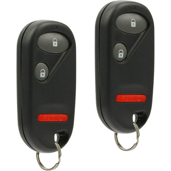 2 Key Fob Keyless Entry Remote fits Honda Civic EX LX DX 2001 2002 2003 2004 2005 / Honda Pilot 2003 2004 2005 2006 2007 (NHVWB1U521, NHVWB1U523) with Instructions
