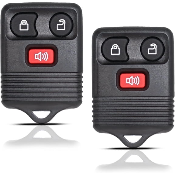 2 Key Fob Remote Replacement Fits for 1998-2016 Ford F150 F250 F350 Ranger Escape Explorer Focus E150 Expedition,Mazda,Lincoln MKZ MKX CWTWB1U345 CWTWB1U33 Keyless Entry Remote Control
