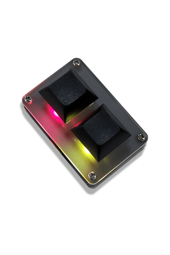 2-Key Mini Keyboard Copy & Paste Programmable Custom OSU Gaming Mechanical Keyboard with RGB Light