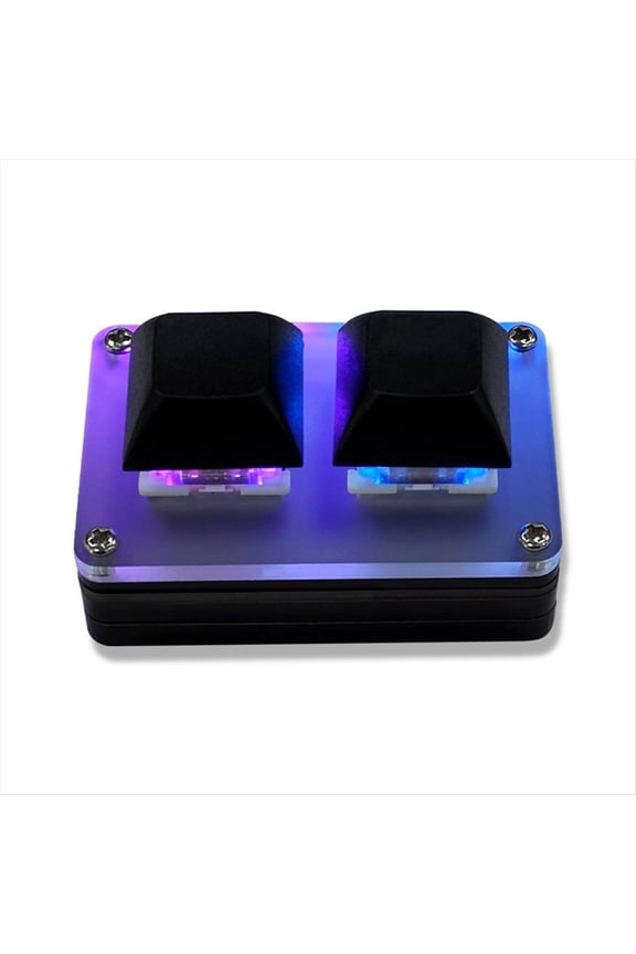 2-Key Mini Keyboard Copy & Paste Programmable Custom OSU Gaming Mechanical Keyboard with RGB Light