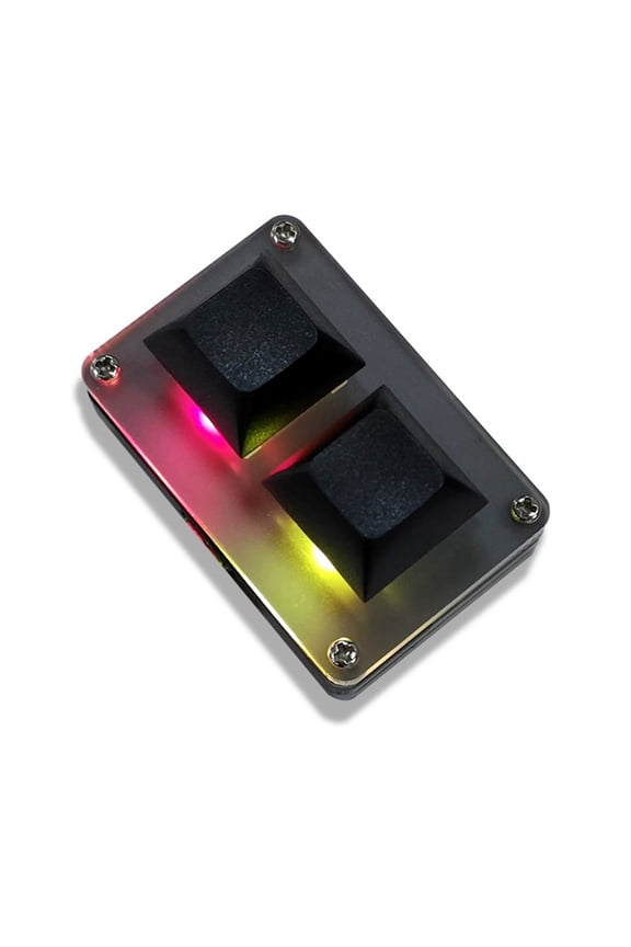 2-Key Mini Keyboard Copy & Paste Programmable Custom OSU Gaming Mechanical Keyboard with RGB Light
