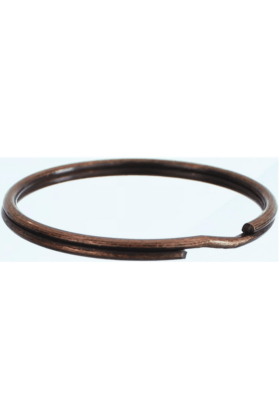 2" Key Rings - Antique Copper Color - 10 Pack - Large Split Key Rings - 2 Inch