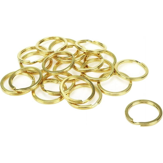 2" Key Rings - Rose Gold Color - 10 Pack - Large Split Key Rings - 2 Inch