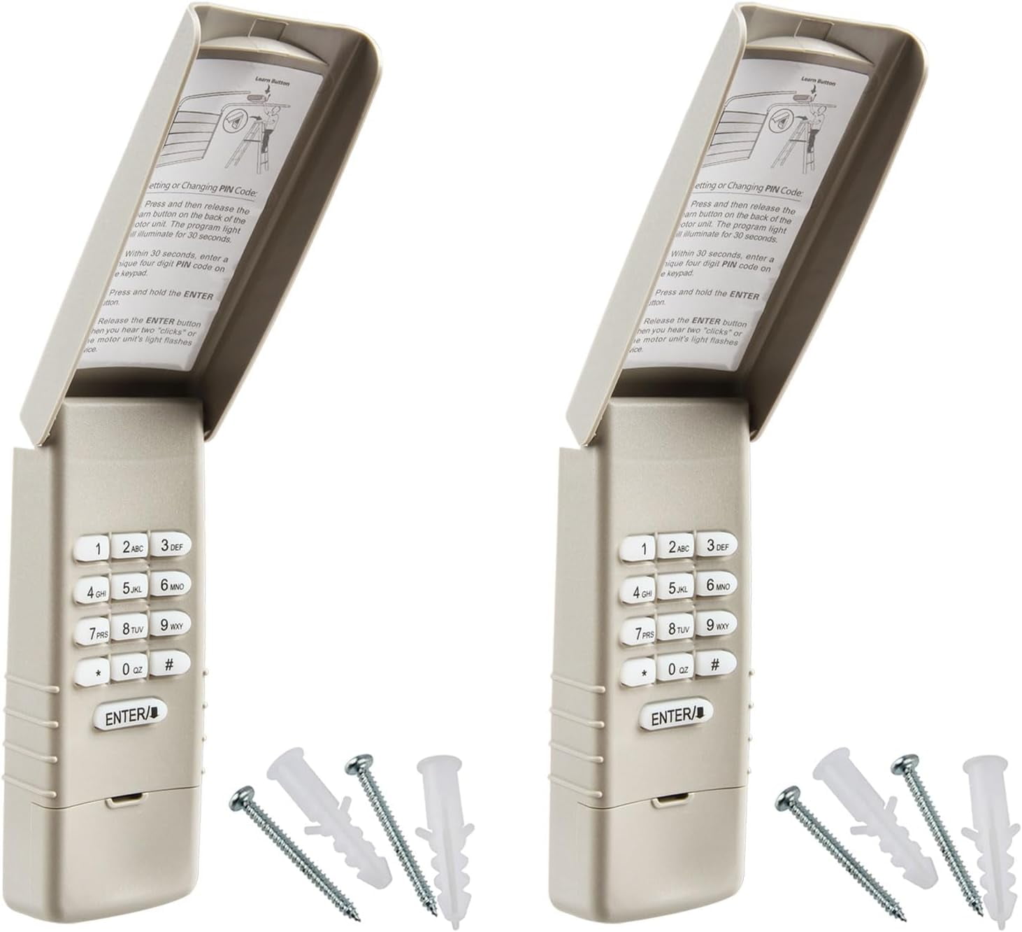 2 Keyless Entry Keypad For Liftmaster 377LM Garage Door Openers (315