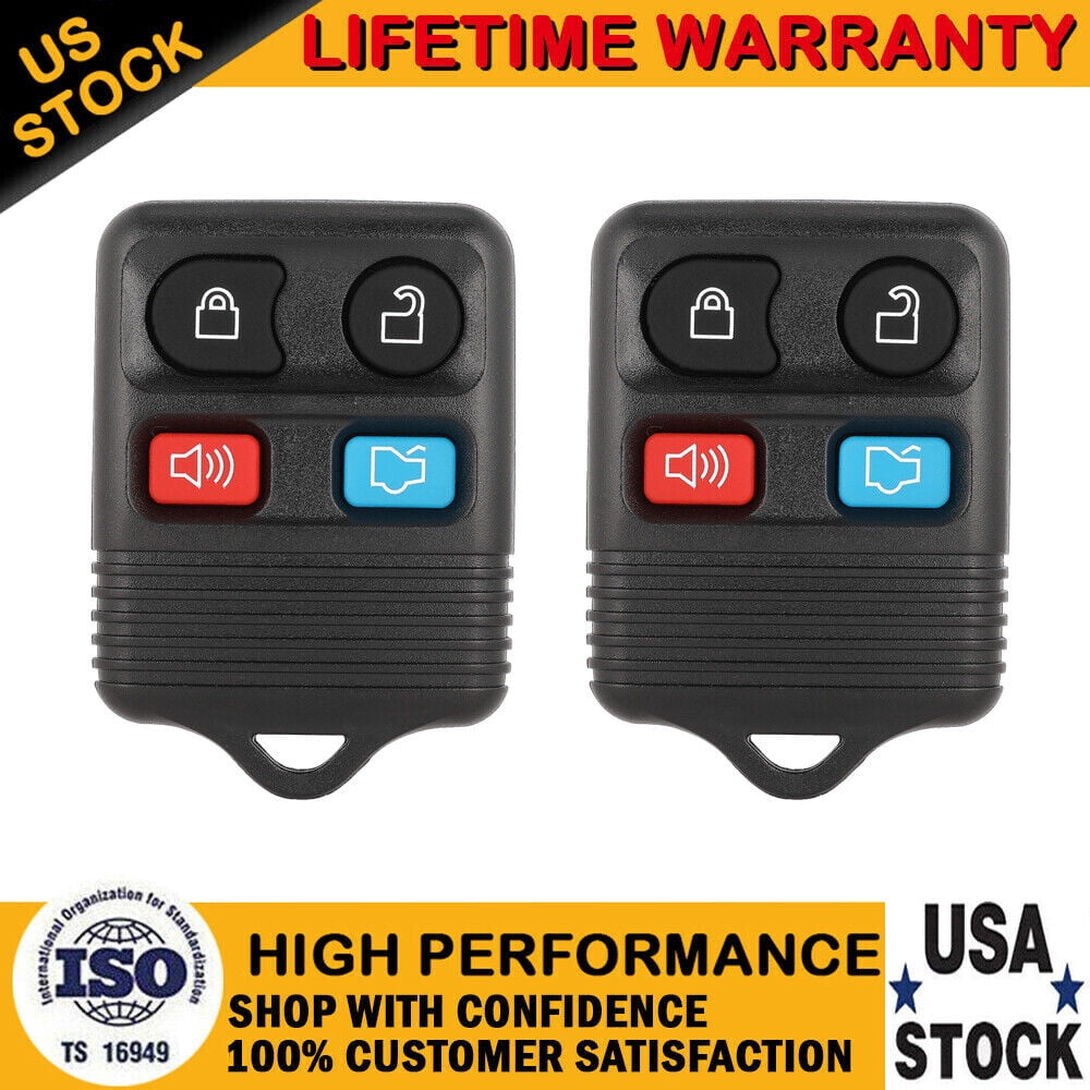 KeylessOption Keyless Entry Remote Fob For Mazda 6 (2003-2005) - Model 41805 KPU41805, Pack Of 2, DIY Programmable