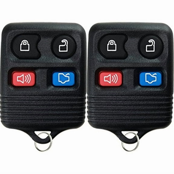 2 KeylessOption Replacement Keyless Entry Remote Control Key Fob Clicker Transmitter - Black