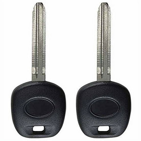 2 KeylessOption Replacement Uncut Ignition Chipped Key Transponder Blank 4C for 1998-2004 Toyota Vehicles