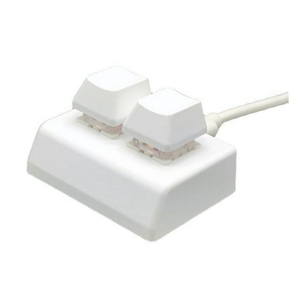 2 Keys Macro Programming Keyboard RGB Mini Keyboard Gaming Drawing Red Switch Custom Keyboard OSU Gaming Keypad,White