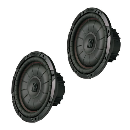 (2) Kicker 43CVT104 Comp VT Shallow Suwboofer Single 4 Ohm 10" Sub CVT10 Pair