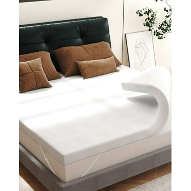 2" [King] Mattress Topper, Memory Foam Mattress Topper King with Ultra Soft Cover & Corner Straps,  Certified