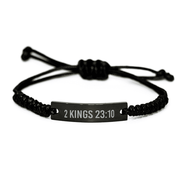 2 Kings 23 10 Bracelet 2 Kings 23:10 Gift Bible Verse Scripture Stainless Steel Bracelet