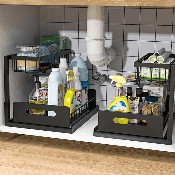 2 Kitchen Storage Racks and Accessories, Kitchen Organizer