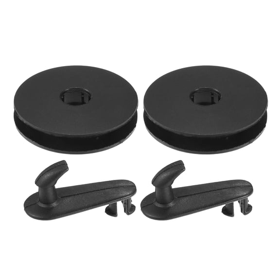 Unique Bargains 2 Kits Car Holder Retainer Compatible for Toyota for Lexus Plastic Black Floor Mat Fixing Clips