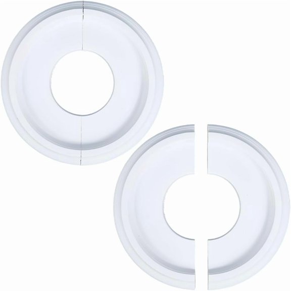 2 Kits Split Ceiling Medallion Molded Ceiling Fan Medallion Decorative White Round Home Lighting Covers Ceiling Medallion Chandeliers Base for DIY Making