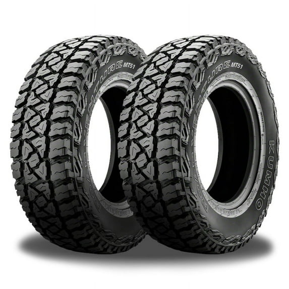 2 Kumho Road Venture MT51 3211.50R15 113Q C/6 Max Traction Truck M/T Mud Tires 2168593 / 32/12/15 / 321215