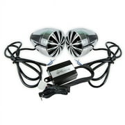 2 LANZAR OPTIMC90 700W Waterproof Motorcycle ATV Amp w/Speakers Sound System