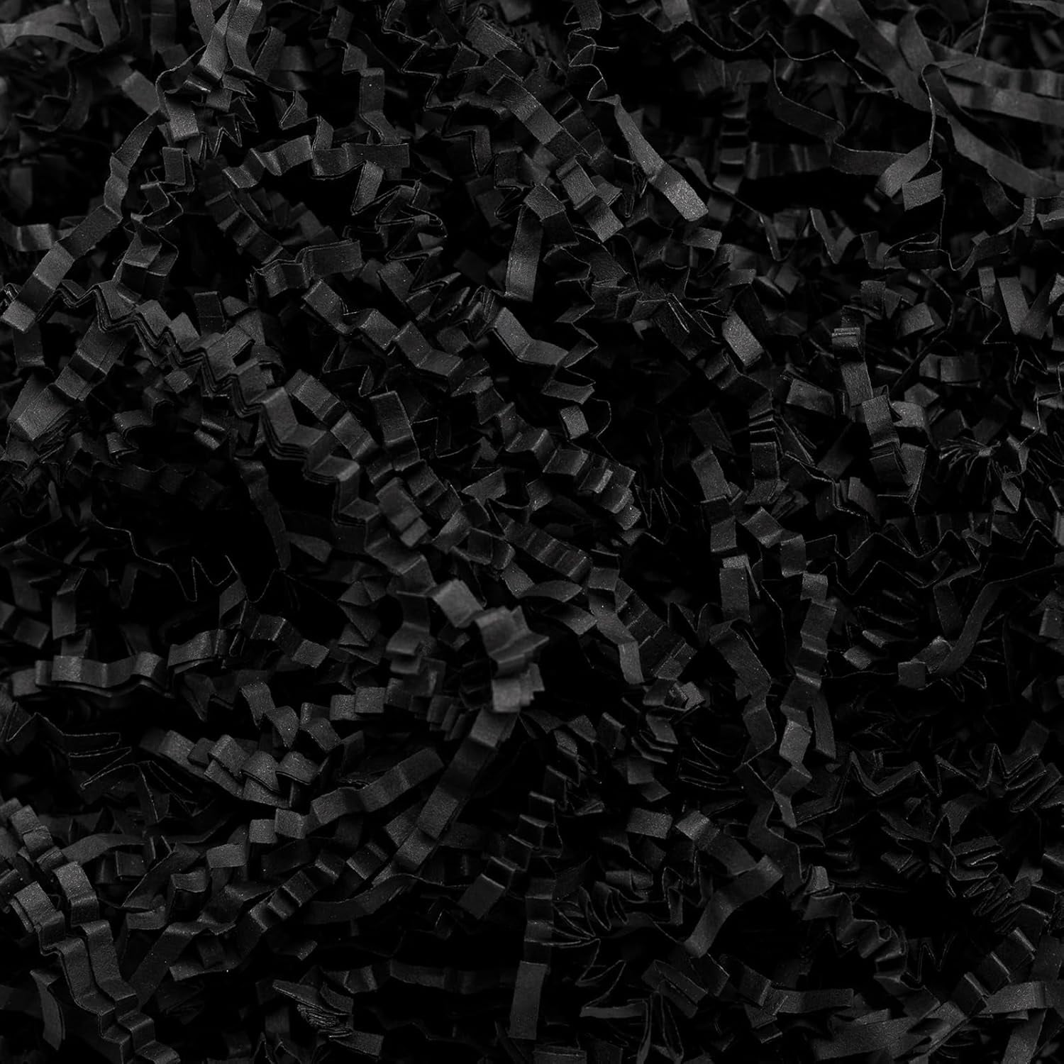 2 LB Crinkle Cut Paper Shred Black Shredded - Gift Box Baskets Bag Filler Confetti Stuffing for Birthday, Holiday Packaging Wrapping
