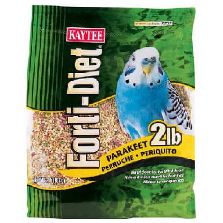 2 LB Forti-Diet Parakeet Food Seed Based Blend Of Rich, Each