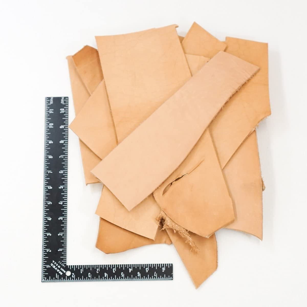 2 LB Leather Scrap Bags Heavyweight Veg Tan